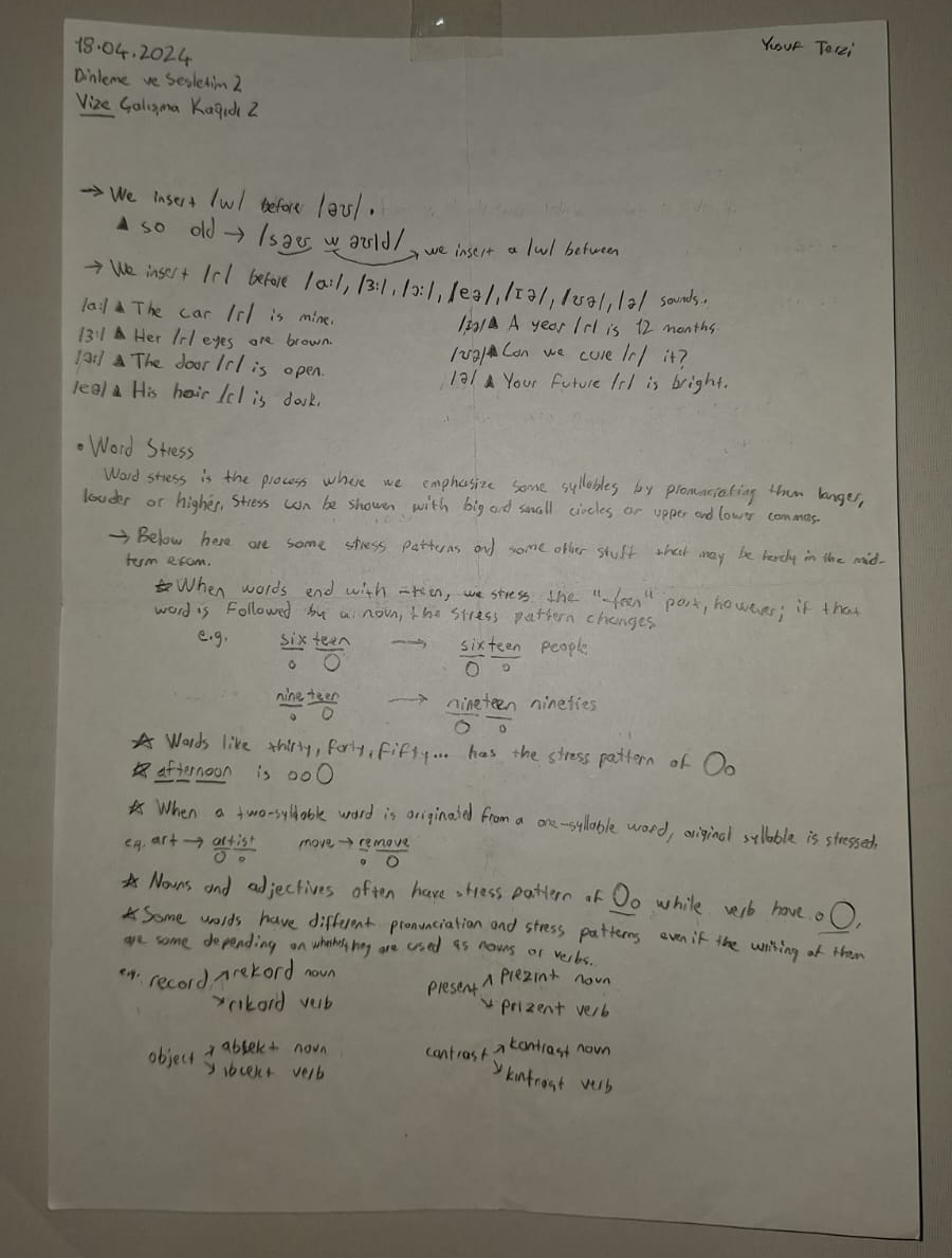 Midterm 2 Front