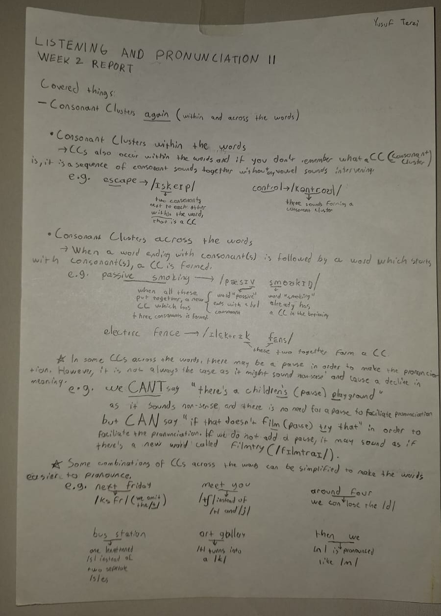 Week 2 Front